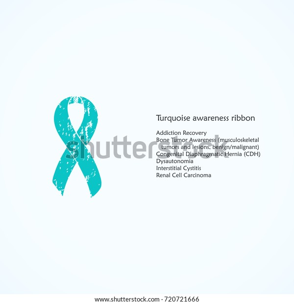 turquoise ribbon