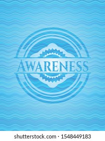 Awareness water emblem background. Vector Illustration. Detailed.