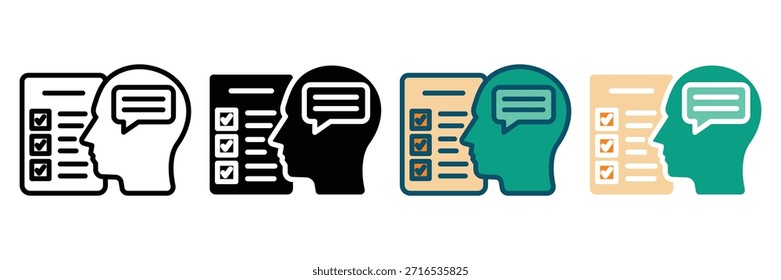 Icono de Web de conciencia colección de estilo múltiple