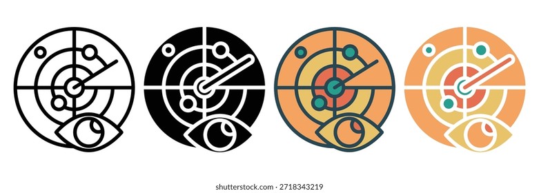 Icono de Web de conciencia colección de estilo múltiple