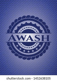 Awash with jean texture. Vector Illustration. Detailed.
