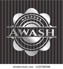 Awash silver emblem
