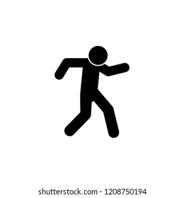 away, run icon. Element of walking and running people icon for mobile concept and web apps. Detailed away, run icon can be used for web and mobile