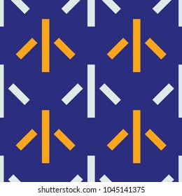 Up and away seamless pattern. Strict line geometric pattern for your design.