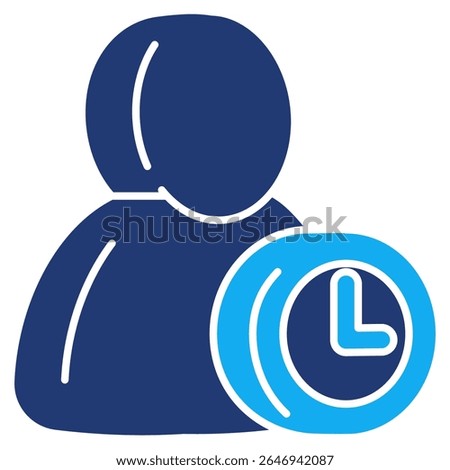 Away Status 3d icon vector style for communication user interface Dualtone style.