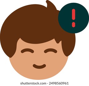 Away status indicator Flat Vector Icon Design