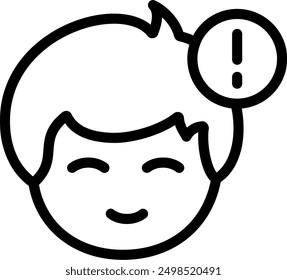 Away status indicator Line Vector Icon Design