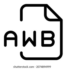 AWB Adaptive Multi Rate is an audio file format that has similar characteristics as AMR