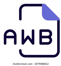 AWB Adaptive Multi Rate is an audio file format that has similar characteristics as AMR