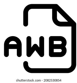 AWB Adaptive Multi Rate is an audio file format that has similar characteristics as AMR