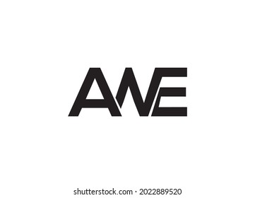 AWE Latter logo design for use any business purpose