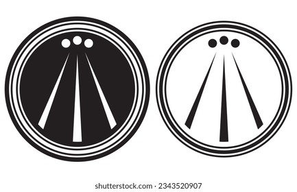 The Awen Celtic Symbol Vector Illustration