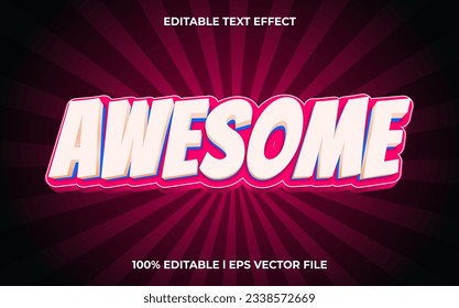 awesome 3d editable text effect, template with 3d style use for logo and business brand