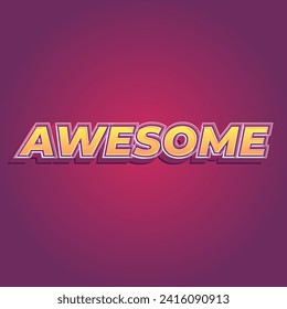 awesome 3d editable text effect