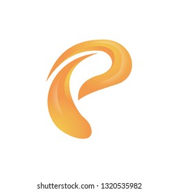 Awesome 3d Letter and 3d Flame  Logo Template