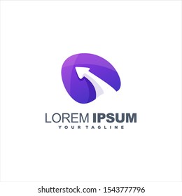 awesome abstract arrow logo design