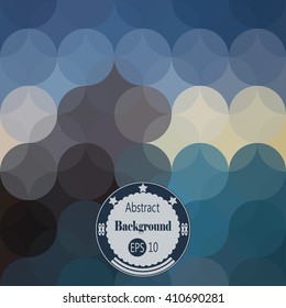 Awesome Abstract background with transparency rounds. Vector illustration. EPS 10
