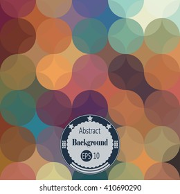 Awesome Abstract background with transparency rounds. Vector illustration. EPS 10