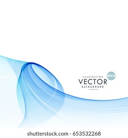 awesome abstract blue wave vector background