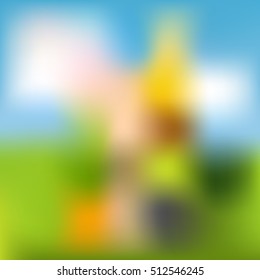 Awesome abstract blur illustration in vector graphics. 
