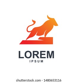 Awesome Abstract Bull Logo Design