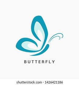 Awesome Abstract Butterfly logo template for beauty, fashion, women