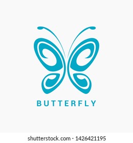Awesome Abstract Butterfly logo template for beauty, fashion, women