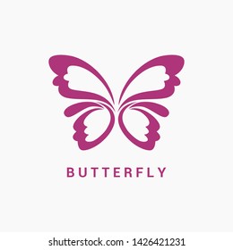 Awesome Abstract Butterfly logo template for beauty, fashion, women