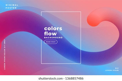 awesome abstract fluid shapes background