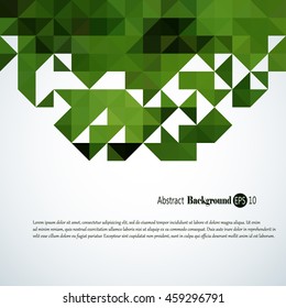 Awesome abstract geometric background with colorful  triangles