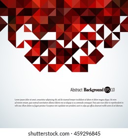 Awesome abstract geometric background with colorful  triangles