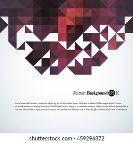 Awesome abstract geometric background with colorful  triangles