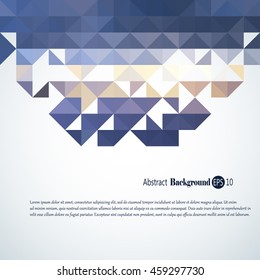 Awesome abstract geometric background with colorful  triangles