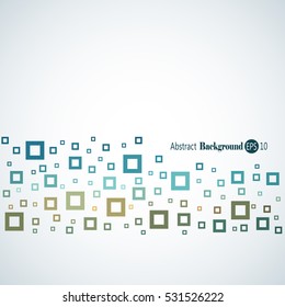 Awesome abstract geometric background with different squares and plenty space for text