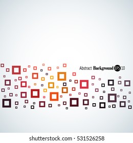 Awesome abstract geometric background with different squares and plenty space for text
