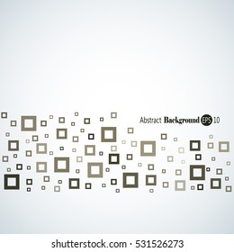 Awesome abstract geometric background with different squares and plenty space for text