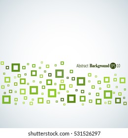 Awesome abstract geometric background with different squares and plenty space for text