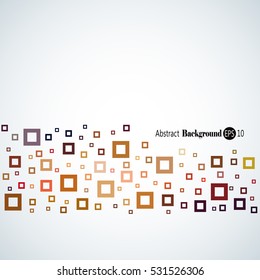 Awesome abstract geometric background with different squares and plenty space for text