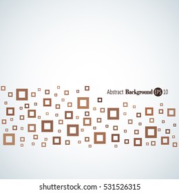 Awesome abstract geometric background with different squares and plenty space for text