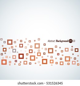 Awesome abstract geometric background with different squares and plenty space for text
