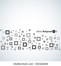 Awesome abstract geometric background with different squares and plenty space for text