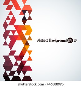 Awesome abstract geometric background with triangles