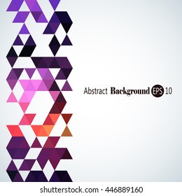 Awesome abstract geometric background with triangles