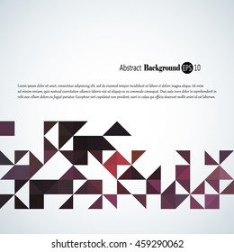 Awesome abstract geometric background withcolorful  triangles