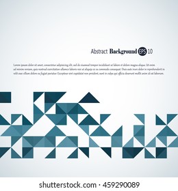 Awesome abstract geometric background withcolorful  triangles