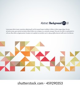 Awesome abstract geometric background withcolorful  triangles