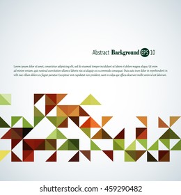 Awesome abstract geometric background withcolorful  triangles