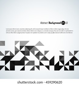 Awesome abstract geometric background withcolorful  triangles