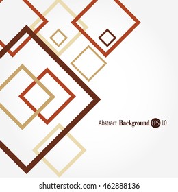 Awesome abstract geometric shape background with squares
