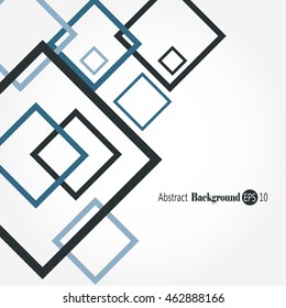 Awesome abstract geometric shape background with squares